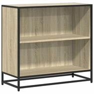 vidaXL B&uuml;cherregal B&uuml;cherregal Sonoma-Eiche 80,5x35x76 cm Holzwerkstoff,...