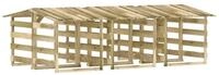 vidaXL Pergola Pergolen mit Dach 6 Stk. 100x90x100 cm Kiefernholz Impr&auml;gniert,