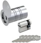BASI Tresor Rohrtresor (Spar-Set), Schl&uuml;sseldepot, Schutzkappe, Alu, mit