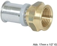 Roth Wasserrohr Roth RIS &Uuml;bergangsmuffe 25 mm x 3/4" IG, Messing
