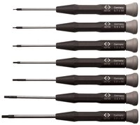C.K Schraubendreher Schraubendrehersatz f&uuml;r die Elektronik Xonic 7 tlg T4874X