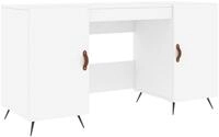 vidaXL Schreibtisch Schreibtisch Wei&szlig; 140x50x75 cm Holzwerkstoff