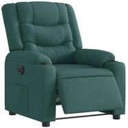 vidaXL Sessel Relaxsessel Elektrisch Dunkelgr&uuml;n Stoff (1-St)