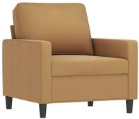 vidaXL Sessel, Loungesessel Braun 60 cm Samt