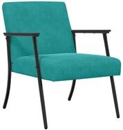 vidaXL Sessel Sessel T&uuml;rkis 59 x 75 x 78 cm Samt (1-St)