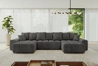 ALTDECOR Wohnlandschaft ENIL-U, Couch mit Schlaffunktion, Wohnzimmer - Ecksofa,