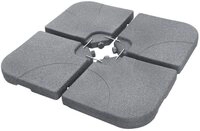 ML-DESIGN Schirmst&auml;nder-Platte Sonnenschirmst&auml;nder 4-teilig Schirmgewicht