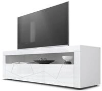 Vladon Sideboard Valencia 3D (TV-Kommode, mit 1 offenem Fach und 2 Klappen),...