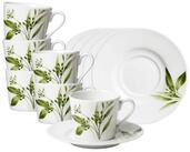 Ritzenhoff & Breker Tasse Evora Espressotassen mit Untertassen 100 ml, 6-tlg.,