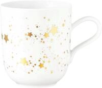 Seltmann Weiden Becher Liberty - Golden Stars, 1-tlg., Porzellan, Becher mit...