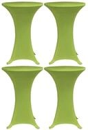 vidaXL Hussen-Set Stretch-Tischhussen 4 Stk. 80 cm Gr&uuml;n