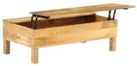 vidaXL Couchtisch Couchtisch Massivholz 110x55x35 cm