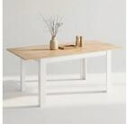 Homestyle4u Esstisch Esszimmertisch 86x135 bis 86x186 ausziehbar Holztisch