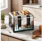 HOMCOM Toaster selbstzentrierende Schlitze, 4 kurze Schlitze, f&uuml;r 4 Scheiben,...