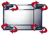 CORDES Transportwagen VARIOfit 2 Lenkrollen/Satz Luftr&auml;der