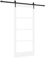 vidaXL Haust&uuml;r Schiebet&uuml;r Wei&szlig; und Schwarz 93 x 202 cm (1-St)