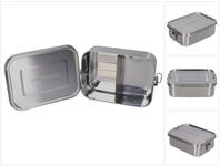 Toolbrothers Lunchbox Fan Edelstahl Brotdose mit Trennf&auml;chern und Edelstahldeckel