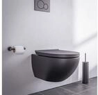 Bernstein Tiefsp&uuml;l-WC E-9030, Wandh&auml;ngend, Wand-WC Ei-Form Schwarz matt