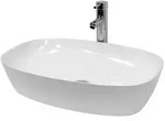LuxeBath Waschbecken Aufsatzwaschbecken aus Keramik Handwaschbecken Wasserfall