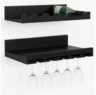 MCW Weinregal MCW-P22, Set, 2-teiliges Wandregal-Set: Ein Regal f&uuml;r...