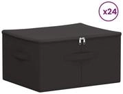 vidaXL Aufbewahrungsbox Aufbewahrungsbox 24 pcs Anthrazit 43 x 34 x 23 cm...