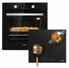 KB Elements Induktions Herd-Set Kratzfestes Induktion 60 cm mit Einbaubackofen 60 cm,