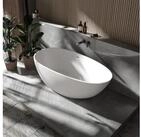 Bernstein Badewanne VELA 150 x 76 cm, Freistehende Badewanne Mineralguss matt...
