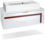 Vladon Waschbeckenunterschrank Aloha V2 (Wachtischunterschrank, mit Waschbecken)