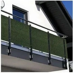 NYVI Balkonsichtschutz Polyrattan Balkon Sichtschutz Privafence Balkonbespannung