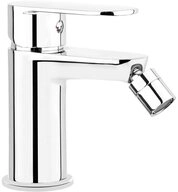 Lomadox Bidetarmatur ALPINIA-30 Einhebel Bidet-Armatur silber Chrom
