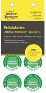 Avery Zweckform Hinweisschild Avery-Zweckform 6988-2026 Pr&uuml;fplakette Gr&uuml;n...