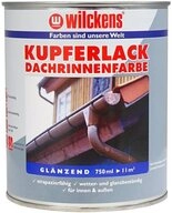 Wilckens Farben Lack Kupferlack Dachrinnenfarbe, gl&auml;nzend, 750 ml