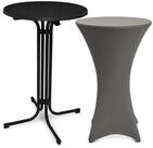 Beautissu Stehtisch Outdoor Stehtisch Bellini, klappbar, &Oslash;70cm, Anthrazit, mit