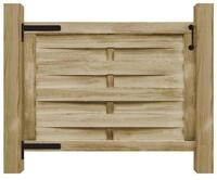 vidaXL Gartentor, Gartent&uuml;r Impr&auml;gniertes Kiefernholz 100x75 cm Gr&uuml;n