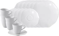 Villeroy & Boch Kaffeeservice Pura Kaffeeservice 18er Set (18-tlg), 6 Personen,