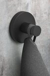 Handtuchhaken Zack SCALA Handtuchhaken rund schwarz matt 40854, (1-St)