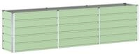 vidaXL Blumentopf Pflanzk&uuml;bel Pastellgr&uuml;n 290 x 90 x 77 cm Verzinkter Stahl...