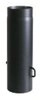 Kamino Flam Ofenrohr mit Drosselklappe Schwarz 2mm 150x500mm