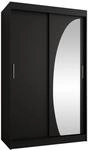 MIRJAN24 Kleiderschrank Wika 120 cm (mit zwei Schiebet&uuml;ren) 120x62x200 cm