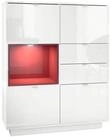 Vladon Highboard Metro (Highboard, mit 4 T&uuml;ren, 2 Schubladen und 1 offenem...