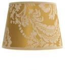 Licht-Erlebnisse Lampenschirm WILLOW, Stoffschirm f&uuml;r Tischleuchte E14 Gold...