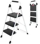 Sekey Trittleiter Klappbar Klapptritt Faltbar mit XXL 36 x 26cm rutschfester