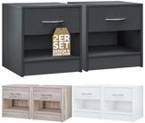 Casaria Nachttisch Kiel (2-St), mit Schublade 41x39x28cm Holz Modern...