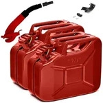 BW Benzinkanister Metall Kraftstoffkanister 10 L mit Ausgie&szlig;er (mit...