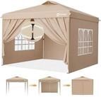 Sekey Faltpavillon 300 x 300 cm mit Seitenteile Faltpavillon Gartenpavillon