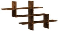 vidaXL Regal Wandregal R&auml;uchereiche 124,5x18x60,5 cm Holzwerkstoff, 1-tlg.