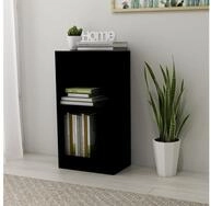 vidaXL B&uuml;cherregal, B&uuml;cherregal Schwarz 40x24x75 cm Holzwerkstoff
