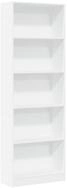 vidaXL B&uuml;cherregal B&uuml;cherregal Wei&szlig; 60 x 24 x 176 cm Holzwerkstoff, 1-tlg.