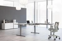 KERKMANN Schreibtisch Sitz-/Stehtisch Move 3 Premium BxTxH 180x80x72-121cm...
