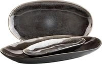 M&Auml;SER Servierplatte Niara Organic, Servierplatten-Set, Steinzeug, Steinzeug,...